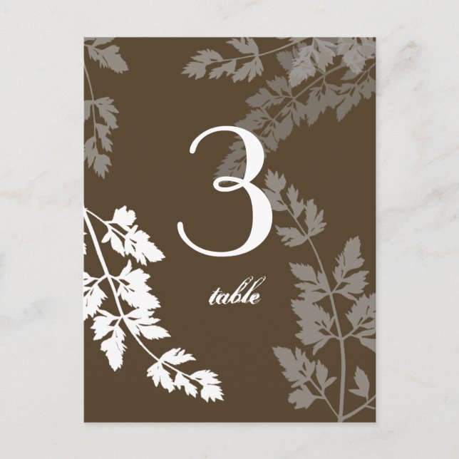 Romantische Natur/ Tafelkarte Postkarte (Vorderseite)