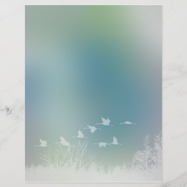 Romantische Natur und Vogeldesign (Vorderseite)