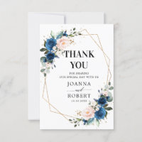 Romantische Navy Blue Blush Rose