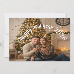 Romantische Neujahrskarte zur Feier unserer Liebe Feiertagskarte