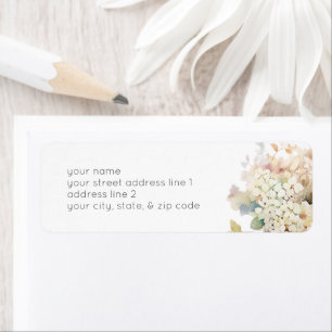 Romantische neutrale Vintage-Hortensien-Brautparty