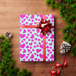 Romantische Niedlich Hearts Liebe Valentinstag Mus Geschenkpapier