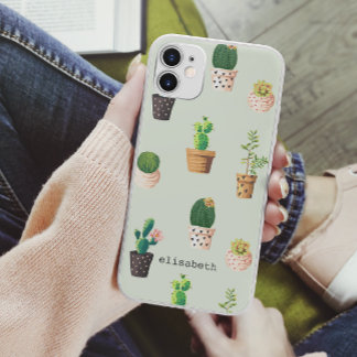 Romantische Niedliche Kakteen geben Ihren Namen Case-Mate iPhone Hülle