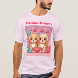 Romantische Niedliche Welpen: Valentine Special T-Shirt