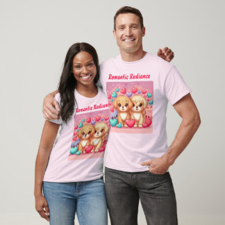 Romantische Niedliche Welpen: Valentine Special T-Shirt