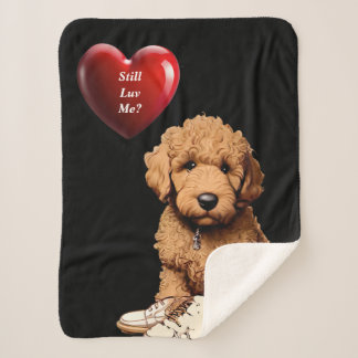 Romantische Niedliche Welpenvalentin Sherpadecke