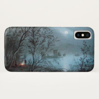 ROMANTISCHE NOKURNLANDSCHAFT IN BLAU