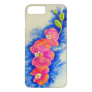 Romantische orangefarbene Aquarellmalerei iPhone 8 Plus/7 Plus Hülle