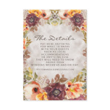 Romantische Orangenrost Creme Herbst Details