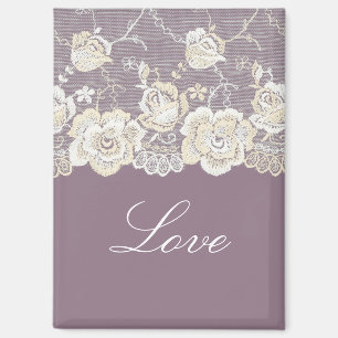 Romantische Orchidee Lila Liebe Magnet
