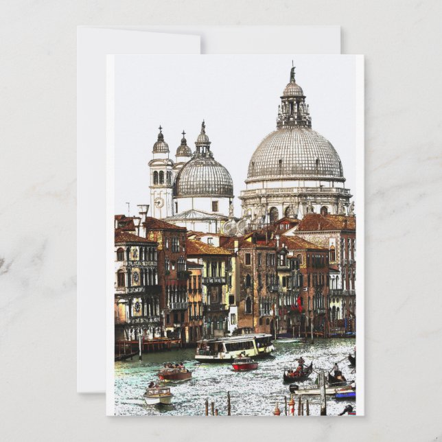 Romantische Orte in Venedig (Vorderseite)