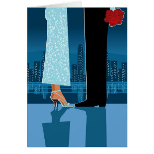 Romantische Paare in der Stadt