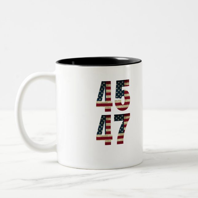 Romantische Paarkunst, Liebe Silhouette, Aquarell  Zweifarbige Tasse (Links)