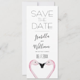 Romantische Palmen-Hochzeit Save-the-Date-Einladun Save The Date