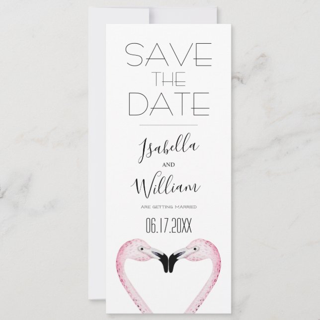 Romantische PalmWedding retten das Datum der Einla Save The Date (Vorderseite)