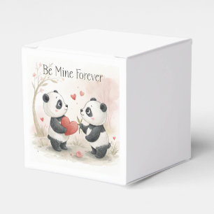 Romantische Panda-Karte - Seien Sie mein ewig Geschenkschachtel