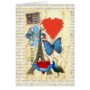 Romantische Pariser Collage