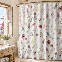 Romantische Pastell-Aquarell-Wildblumen