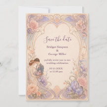 Romantische Pastell-Art Nouveau-Hochzeitsblüte