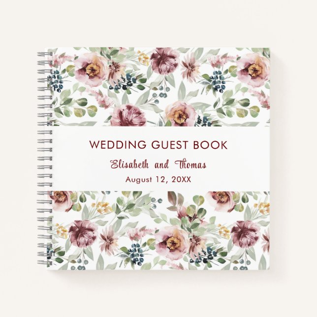 Romantische Pastell-Rose Blumenladen Notizbuch (Vorderseite)