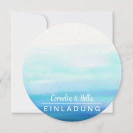 Romantische Pastelle Einladungen in voller Farbe