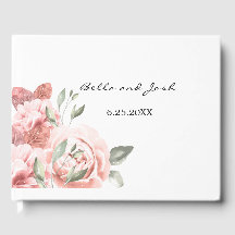 Romantische Peach-Rose Blumenhochzeit