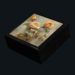 Romantische Peach-Rose Erinnerungskiste<br><div class="desc">Romantische Peach-Rose</div>