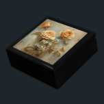 Romantische Peach-Rose Erinnerungskiste<br><div class="desc">Romantische Peach-Rose</div>