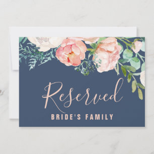 Romantische Peony-Blume Blaues Zeichen