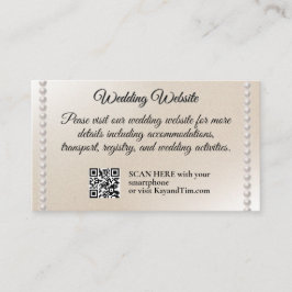 Romantische Perlen Begleitkarte