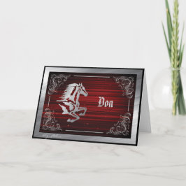 Romantische Pferderennkarte Valentine Feiertagskarte