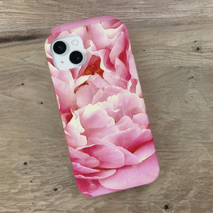 Romantische Pink Peony Petals schließen Case-Mate iPhone Hülle