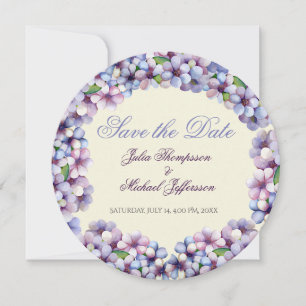 Romantische Poetic Lilac Hochzeit der Flora Save The Date