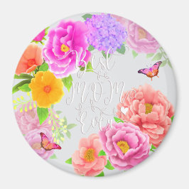 Romantische Ponys Garden Blue Best Mama Magnet