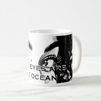 Romantische Pop-Art-Augen: "Deine Augen sind der O Kaffeetasse
