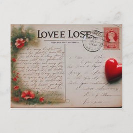 Romantische Postkarte für Ihre Ehefrau