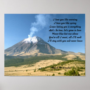 Romantische Postkarten Poster