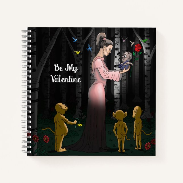 Romantische Prinzessin Notizbuch (Vorderseite)
