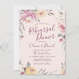 Romantische Probe mit Aquarell Einladung