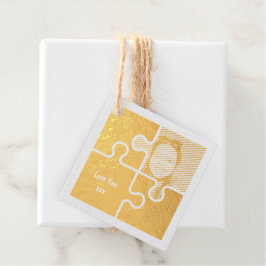 Romantische Puzzleteile Liebe Geschenkanhänger