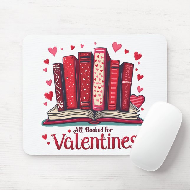 Romantische Reading Vibes Cosy Valentine Geschenk Mousepad (Mit Mouse)