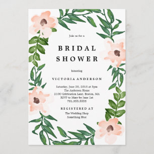 Romantische Reben Bridal Dusche Einladung