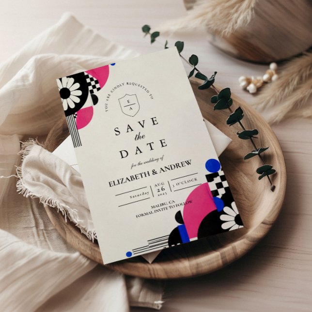 Romantische Retro-60er-Hochzeit Save The Date (Von Creator hochgeladen)