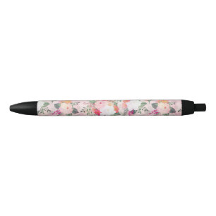 Romantische rosa Aquarellmalerei Kugelschreiber