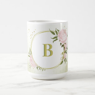 Romantische rosa Blume Kaffeetasse