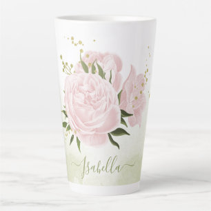 Romantische rosa Blume Milchtasse
