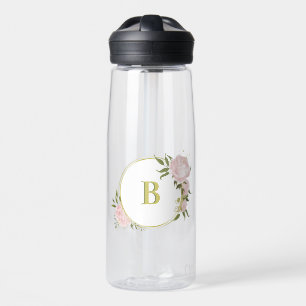 Romantische rosa Blume Trinkflasche