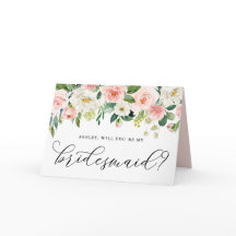 Romantische rosa Blume werden meine Bridesmädchen