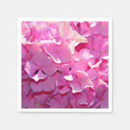 Romantische rosa, blumengeschmückte, elegante Hydr Serviette