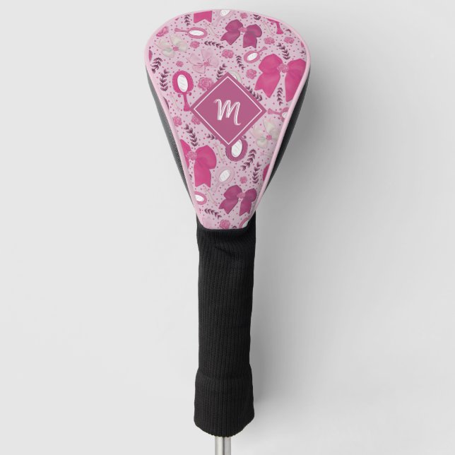 Romantische rosa Bögen und Rose Golf Headcover (Vorderseite)